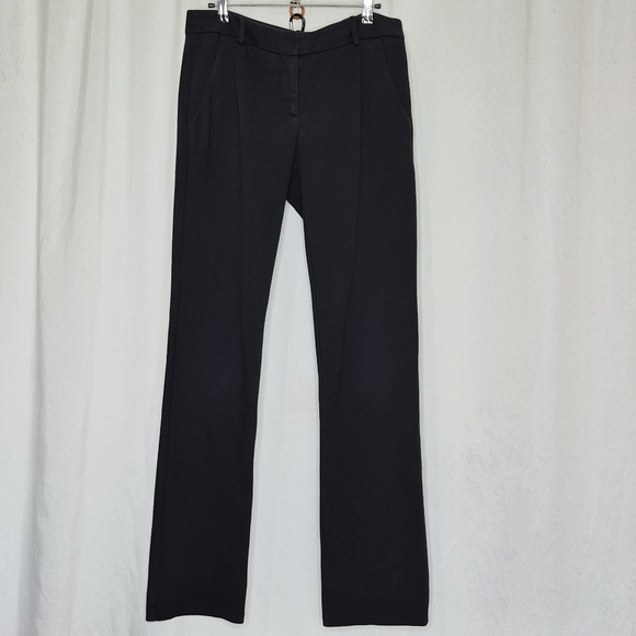 Theory Black Cotton Stretch Slim Trousers - Size 10 - Picture 2 of 16